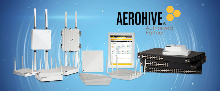 aerohive networks family products banner