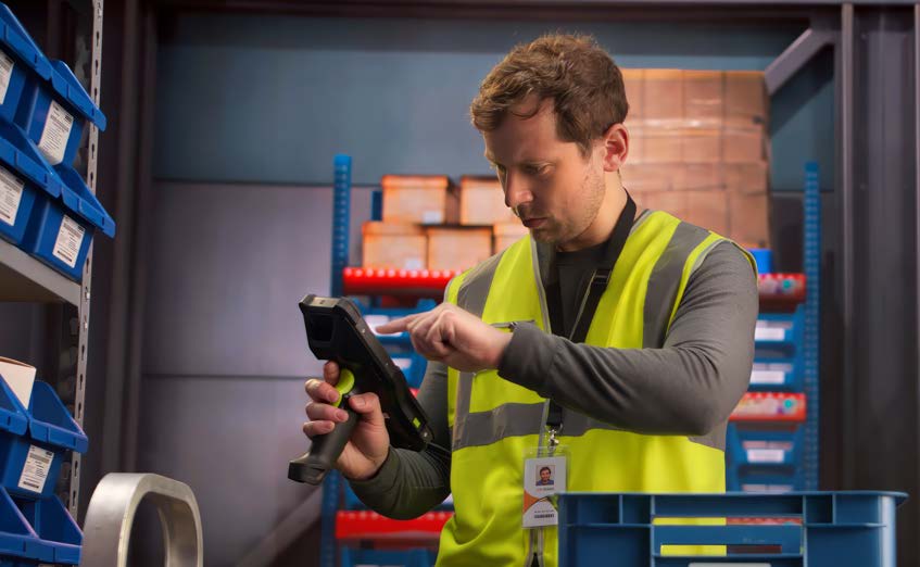 Zebra MC9400 MC9450 rugged mobile computer used in warehouse operations